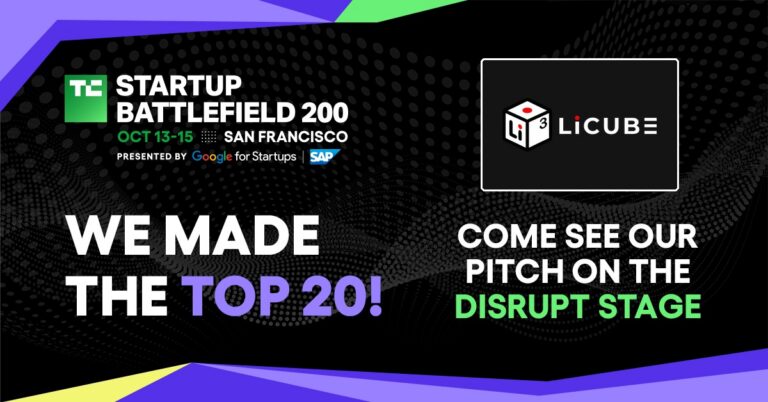 Licube made the TechCrunch Disrupt 2026 Startup Battlefield Top 20